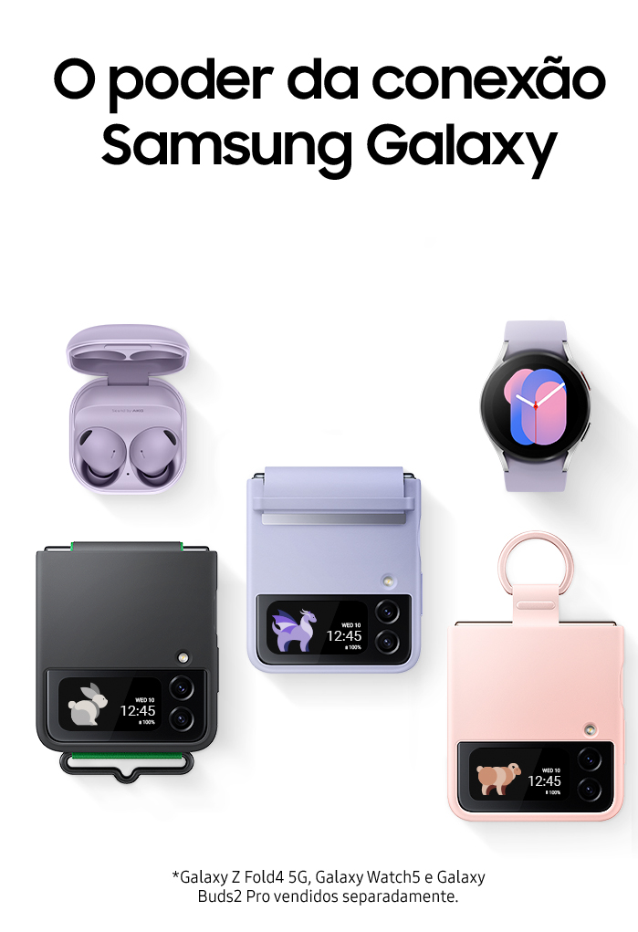 Celular SAMSUNG GALAXY Z FLIP4 128GB ROSE | Loja Online Claro
